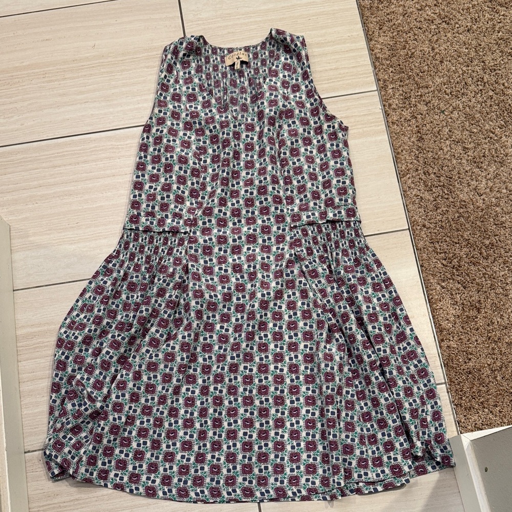 Cotelac, little birds pattern Sleeveless Dress